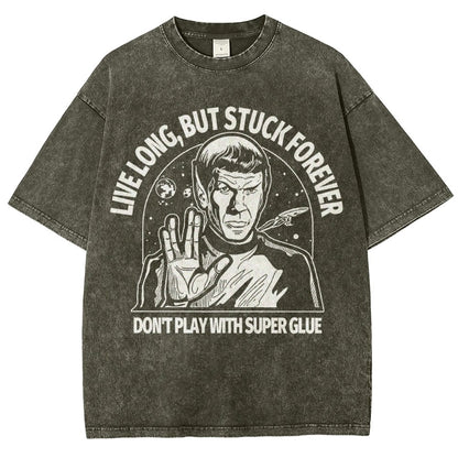 Live long, but trapped forever Vintage Distressed T-shirt