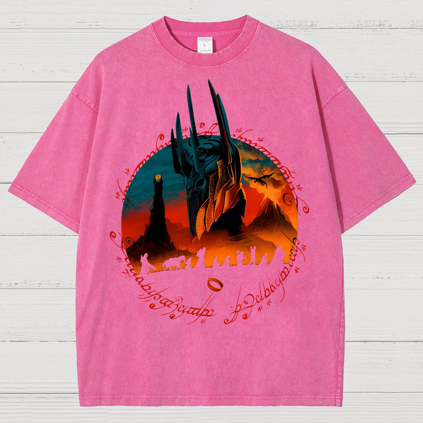 Fiery Mountain Quest Vintage Distressed T-shirt