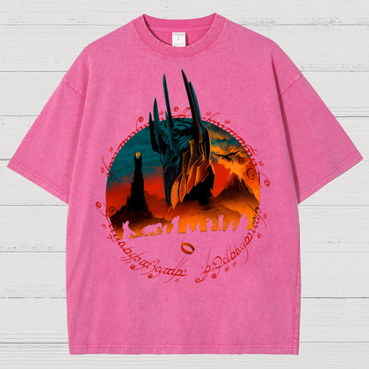 Fiery Mountain Quest Vintage Distressed T-shirt