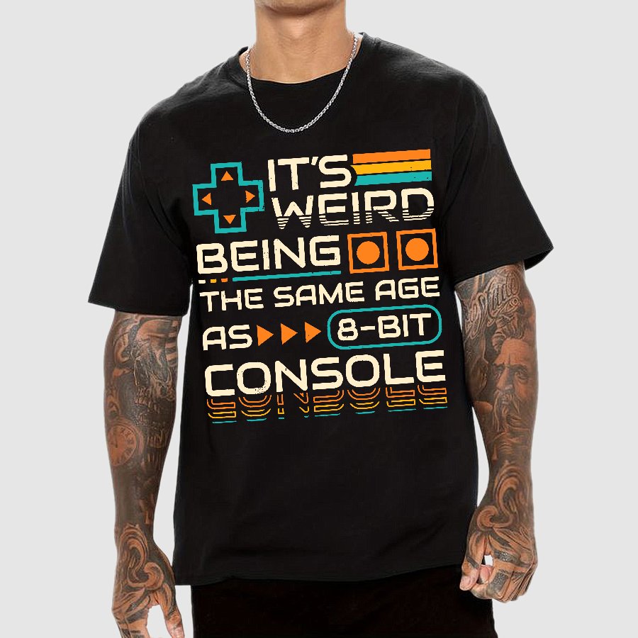 8-Bit Aged Geek T-Shirt