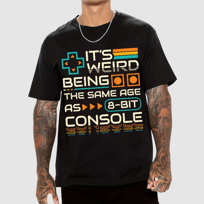 8-Bit Aged Geek T-Shirt