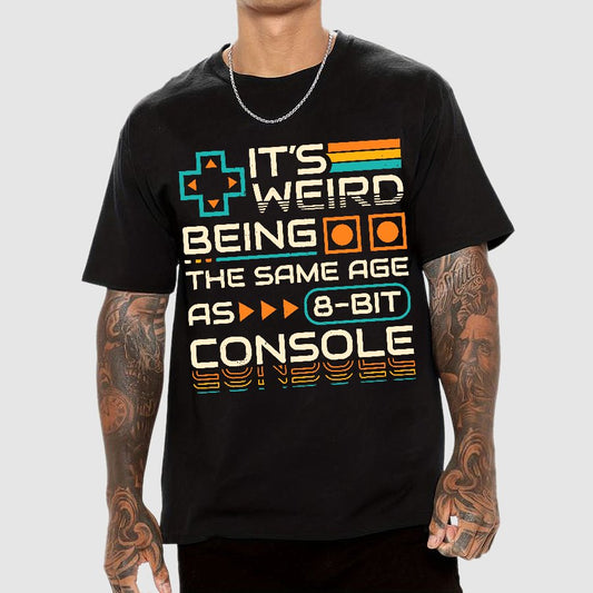 8-Bit Aged Geek T-Shirt