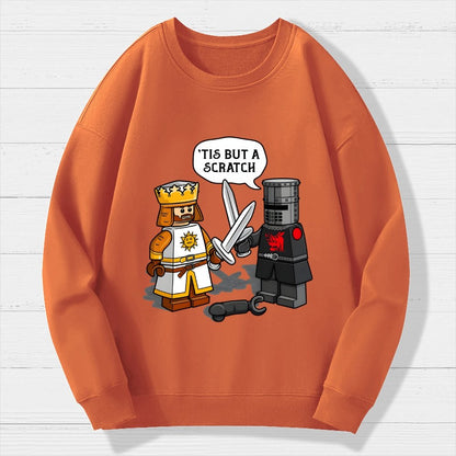 King Vs Knight Geek Cotton Sweatshirt