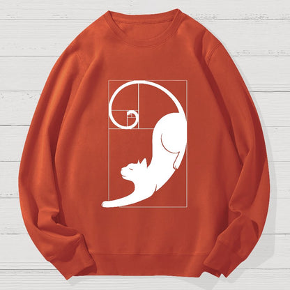 Fibonacci Kittens Geek Cotton Sweatshirt