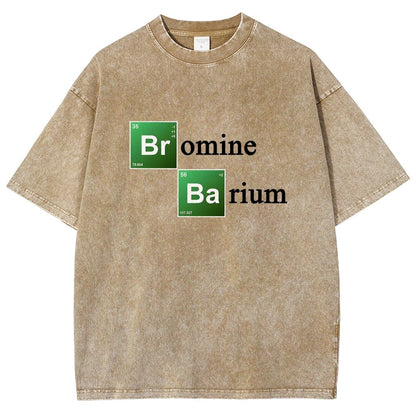 Chemical Adventure Bromine Barium Vintage Distressed T-shirt