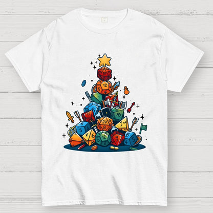 Christmas Dice Tree Geek T-Shirt