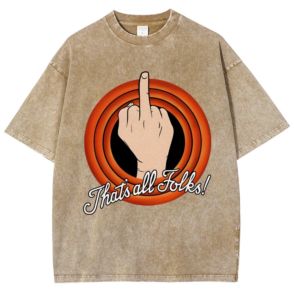 That's All Folks Vintage Distressed T-shirt