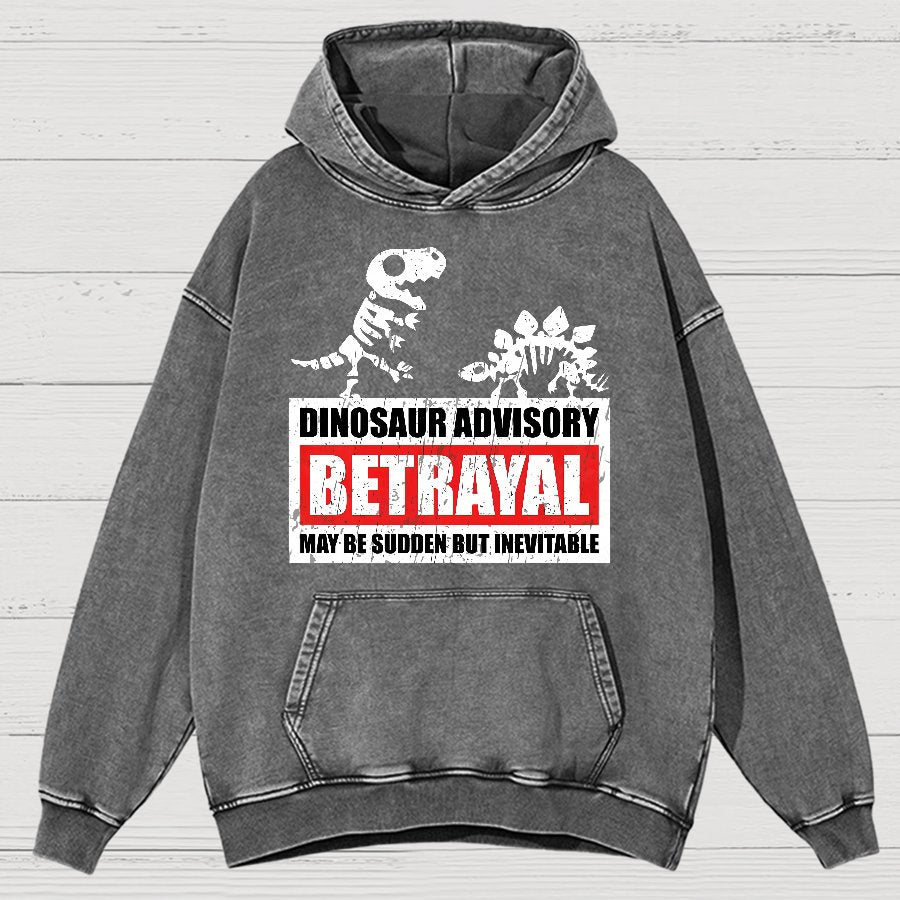 Betrayal Warning Vintage Distressed Hoodie