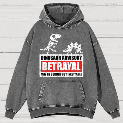 Betrayal Warning Vintage Distressed Hoodie