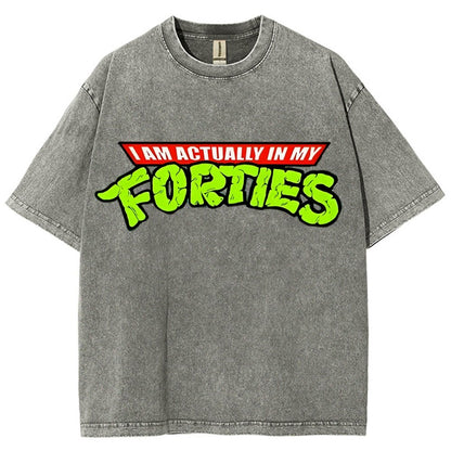 I Am Actually In My Forties Vintage Distressed T-shirt