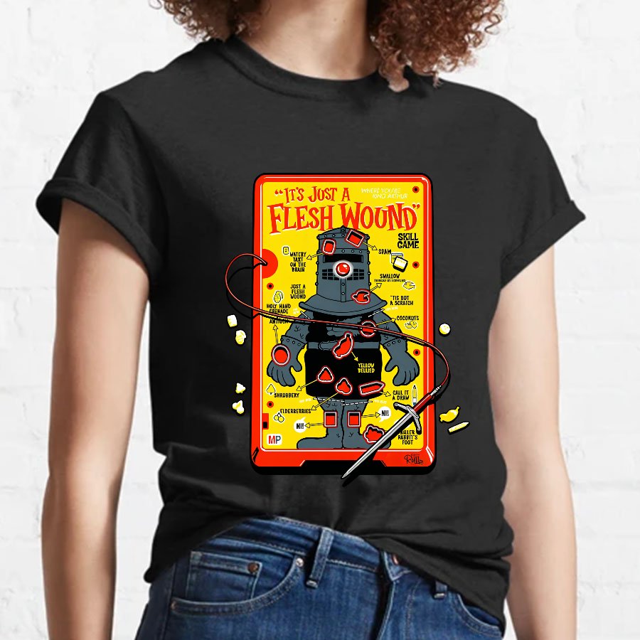 Flesh Wound Skill Game Nerdy T-Shirt