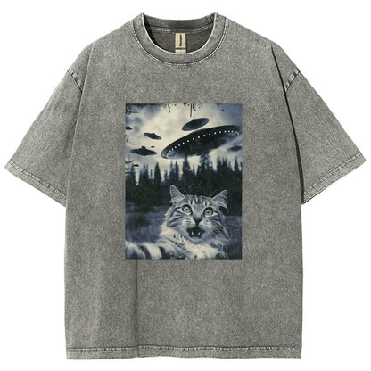 Funny cat emoji pack Vintage Distressed T-shirt