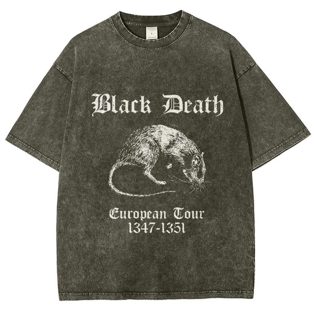 Black Death European Tour Vintage Distressed T-shirt