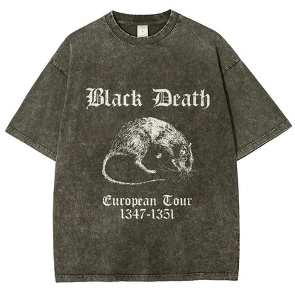 Black Death European Tour Vintage Distressed T-shirt