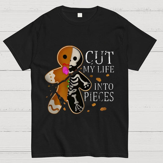 Cut My Life Into Pieces Gingerbread Geek T-Shirt