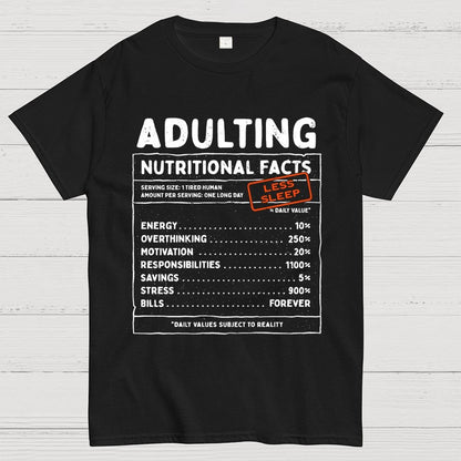 Adulting Facts Geek T-Shirt