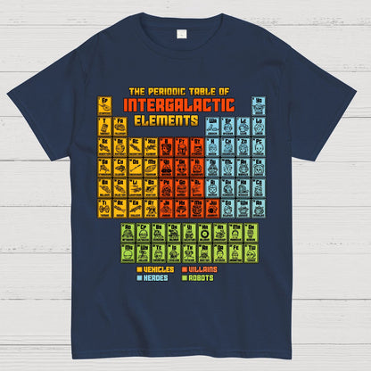 The Periodic Table of Intergalactic Elements Geek T-Shirt