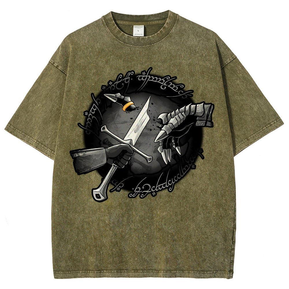 Cut Ring Vintage Distressed T-shirt