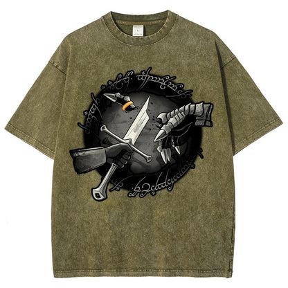 Cut Ring Vintage Distressed T-shirt