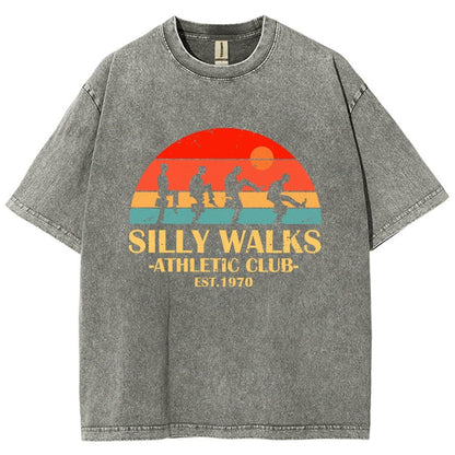Silly Walks - Athletic Club Vintage Distressed T-shirt