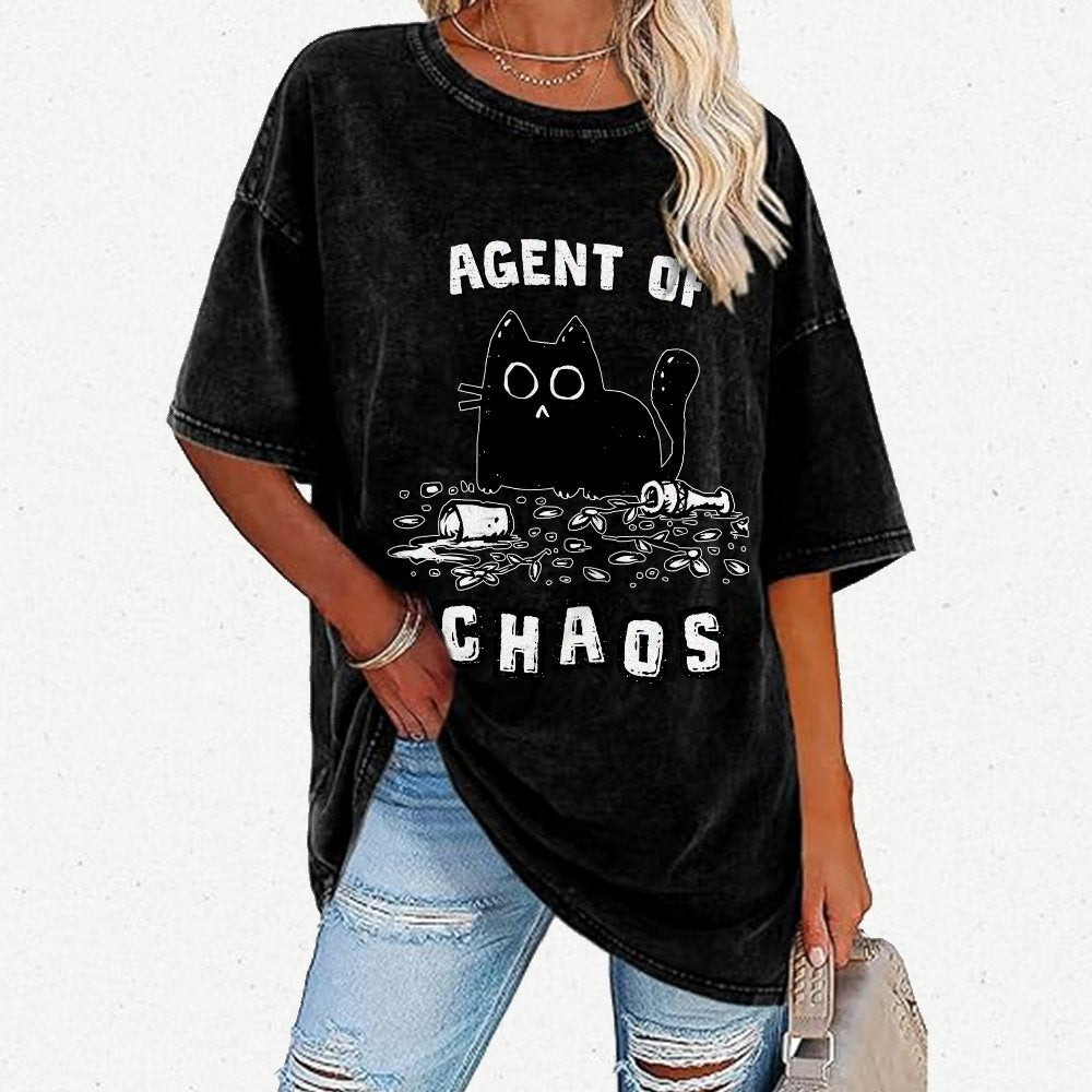 Agent of Chaos Vintage Distressed T-shirt