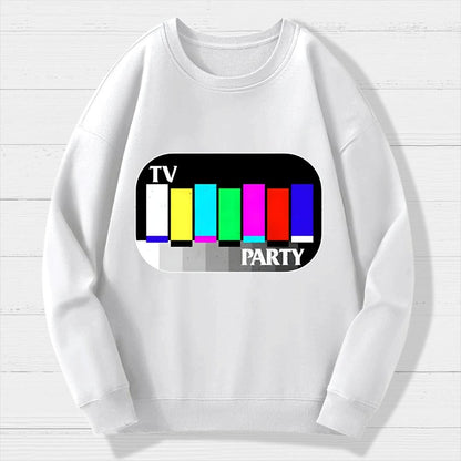 TV Party Geek Cotton Sweatshirt