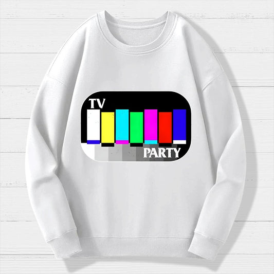 TV Party Geek Cotton Sweatshirt