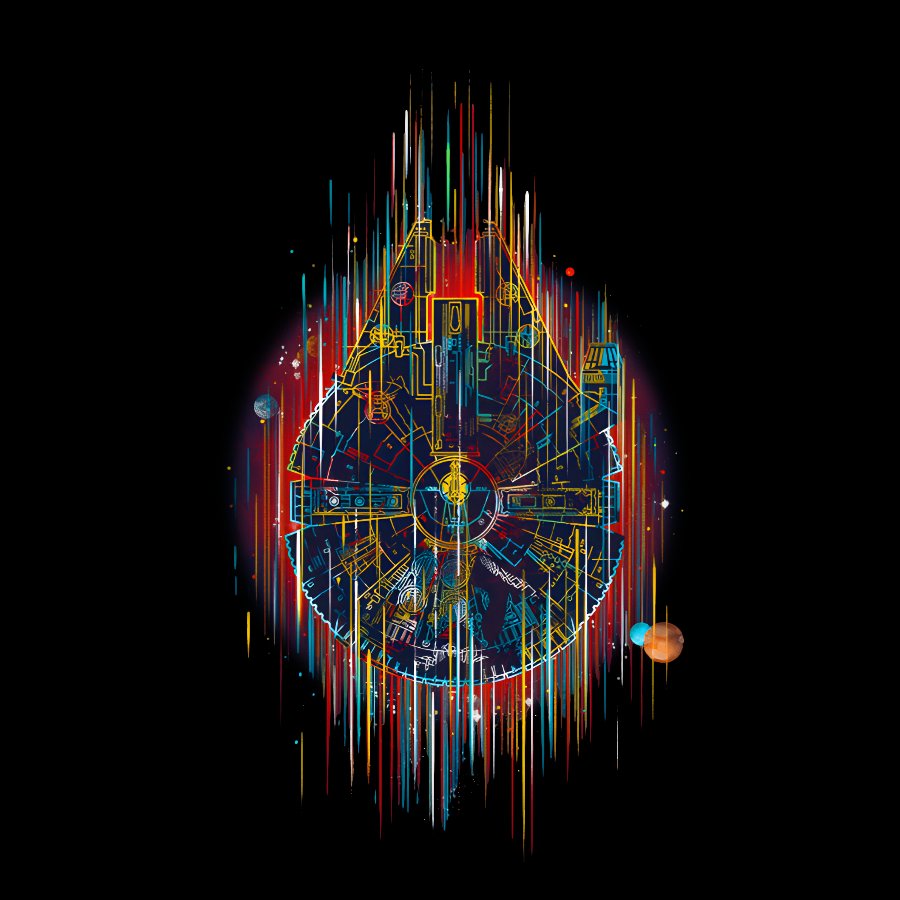 The Neon Falcon Geek T-Shirt