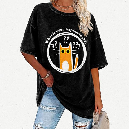 What is Even Happening Vintage Distressed T-shirt