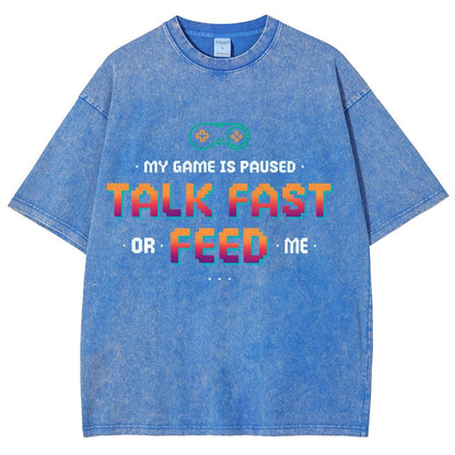 Feed the Gamer Vintage Distressed T-shirt