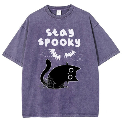 Stay Spooky Vintage Distressed T-shirt