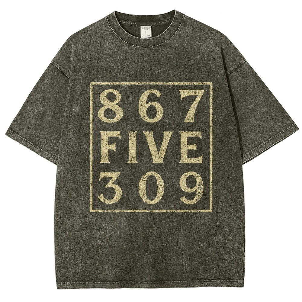 Music 867 Five 309 80S Pop Music  Vintage Distressed T-shirt