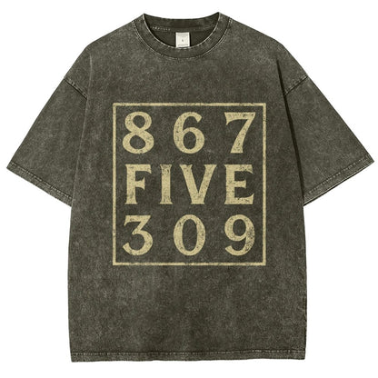 Music 867 Five 309 80S Pop Music  Vintage Distressed T-shirt
