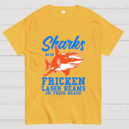 Sharks with Laser beams Geek T-Shirt