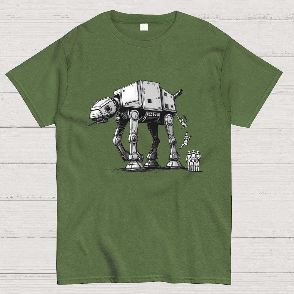 Imperial Robot Dog Poop Geek T-Shirt