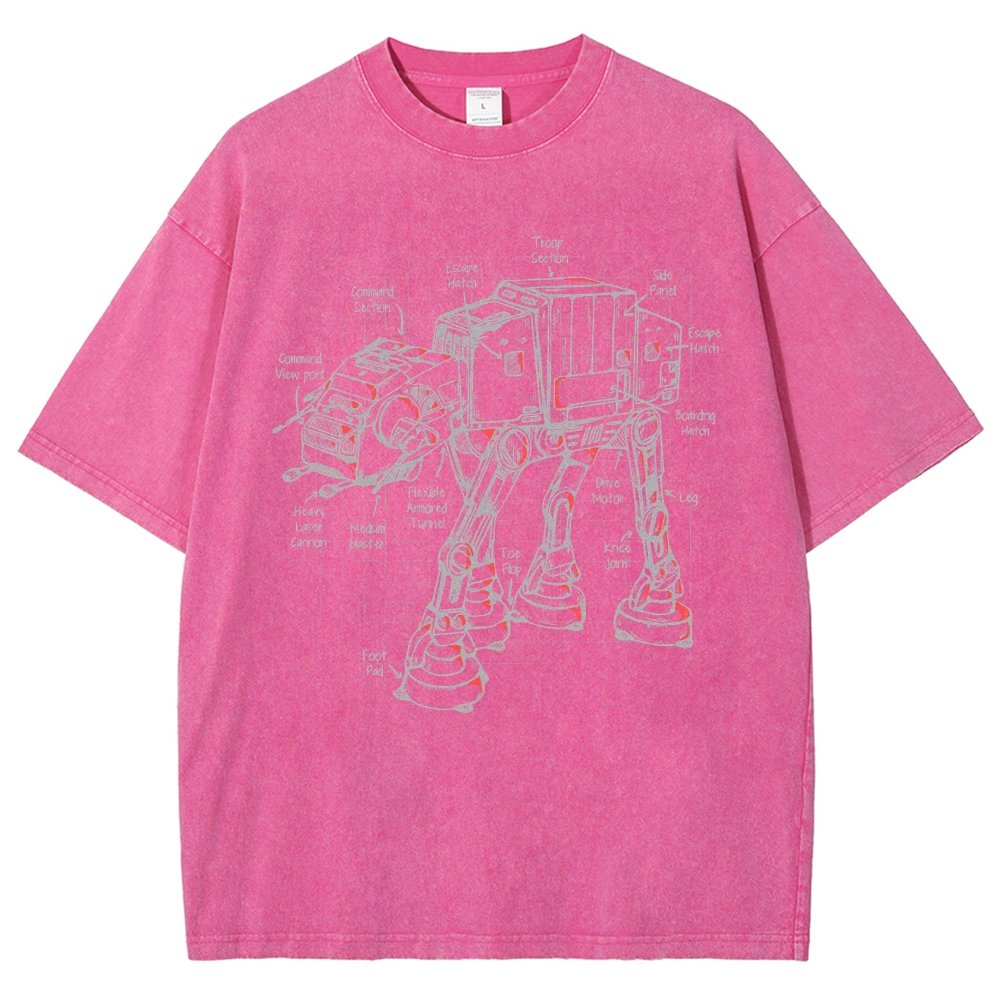 Walker's Blueprint Vintage Distressed T-shirt