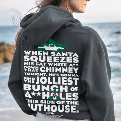 Christmas Vacation: Jolliest Bunch Geek Printed Back Cotton Hoodie