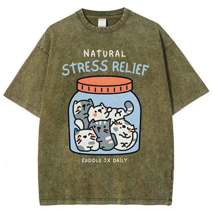 Natural Stress Relief Vintage Distressed T-shirt