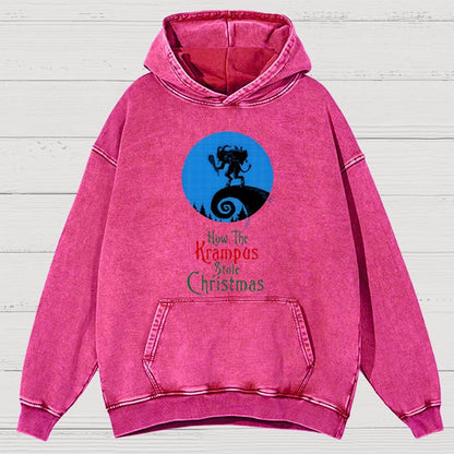 Krampus Vintage Distressed Hoodie