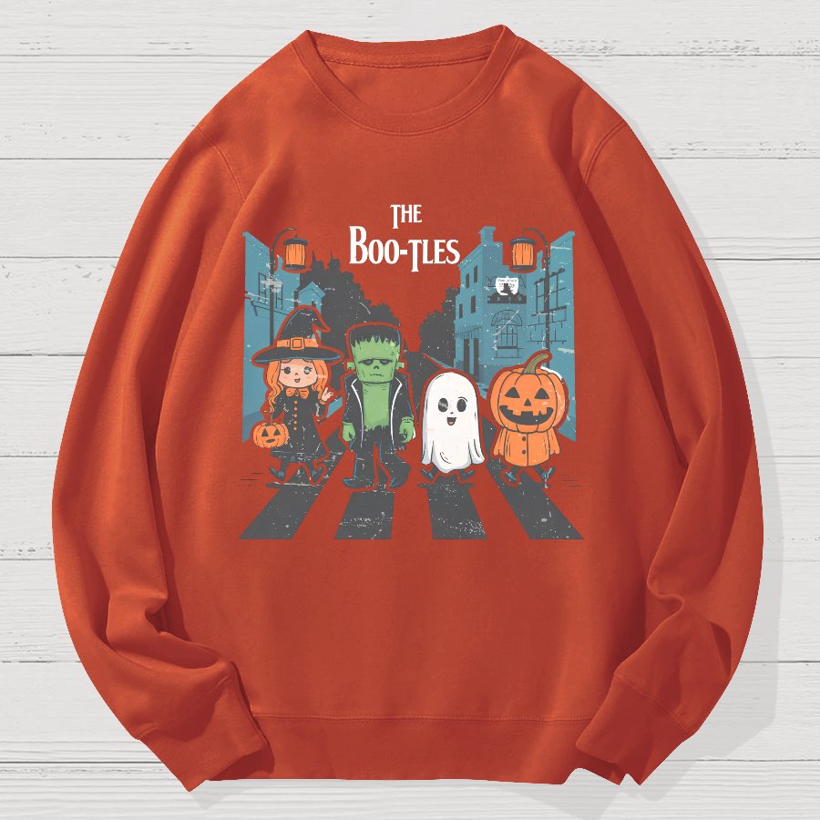 Funny Halloween Bootles Geek Cotton Sweatshirt