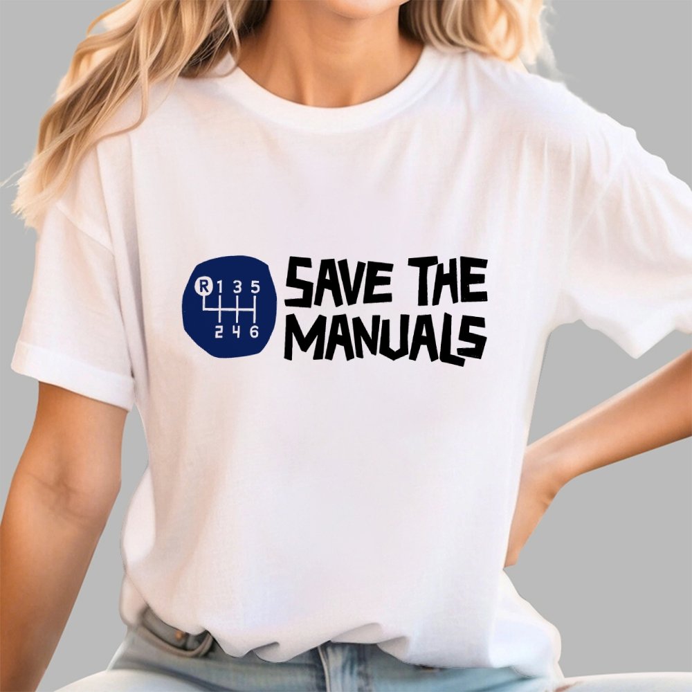 Save The Manuals Art Print Geek T-Shirt
