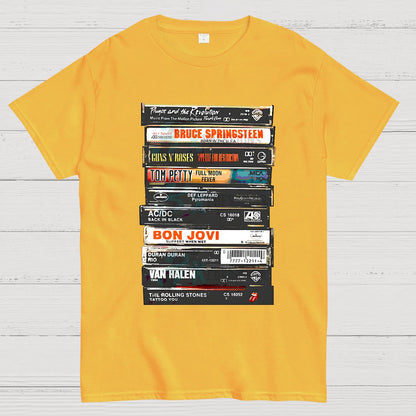 Vintage Rock Cassettes Geek T-Shirt