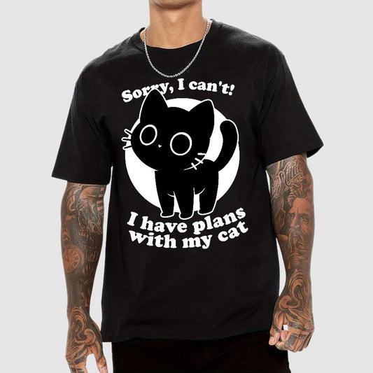 I Like Cats Not People - Cute Irony Pet Geek T-Shirt