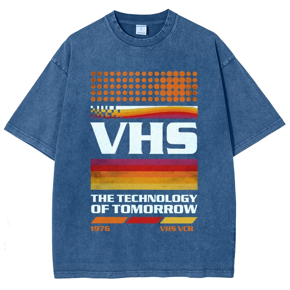 VHS Tech Vintage Distressed T-shirt
