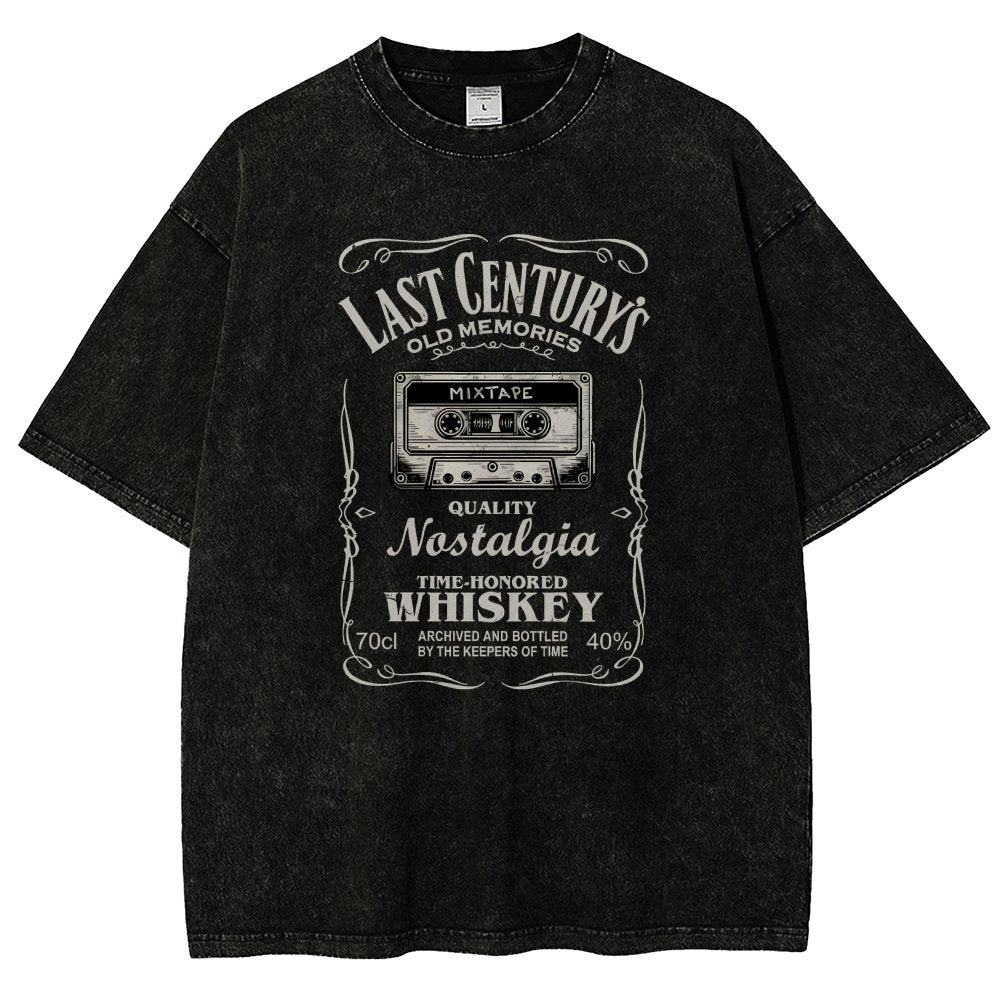 Last Century's Whiskey Vintage Distressed T-shirt