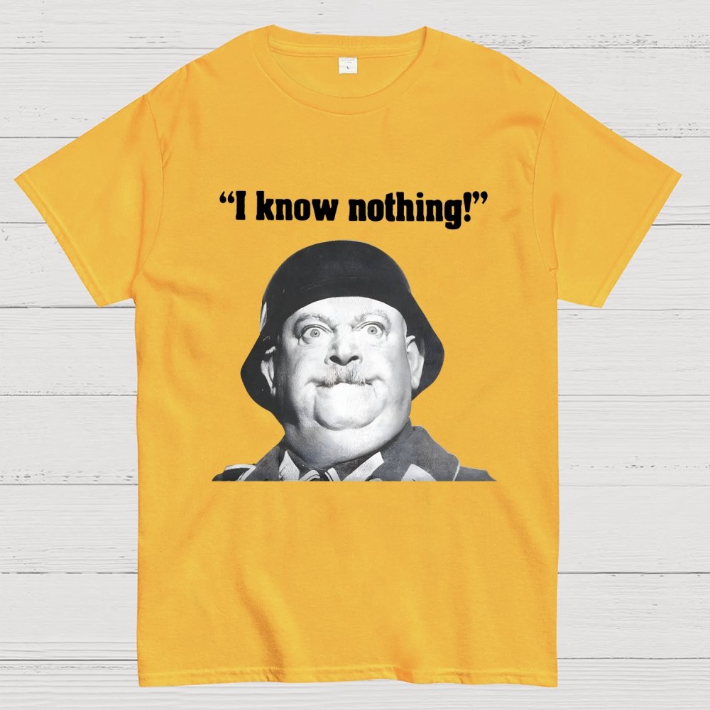 I Know Nothing Art Print Geek T-Shirt