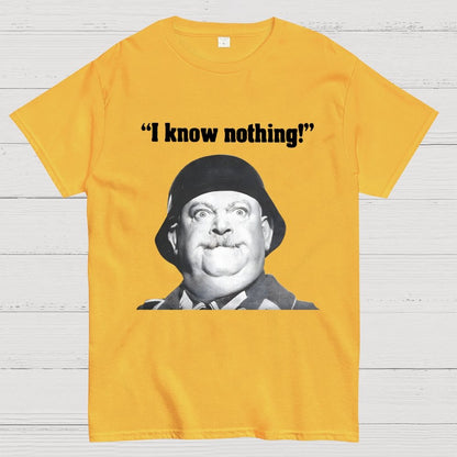 I Know Nothing Art Print Geek T-Shirt