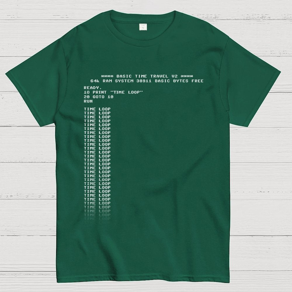 BASIC Time Travel Geek T-Shirt