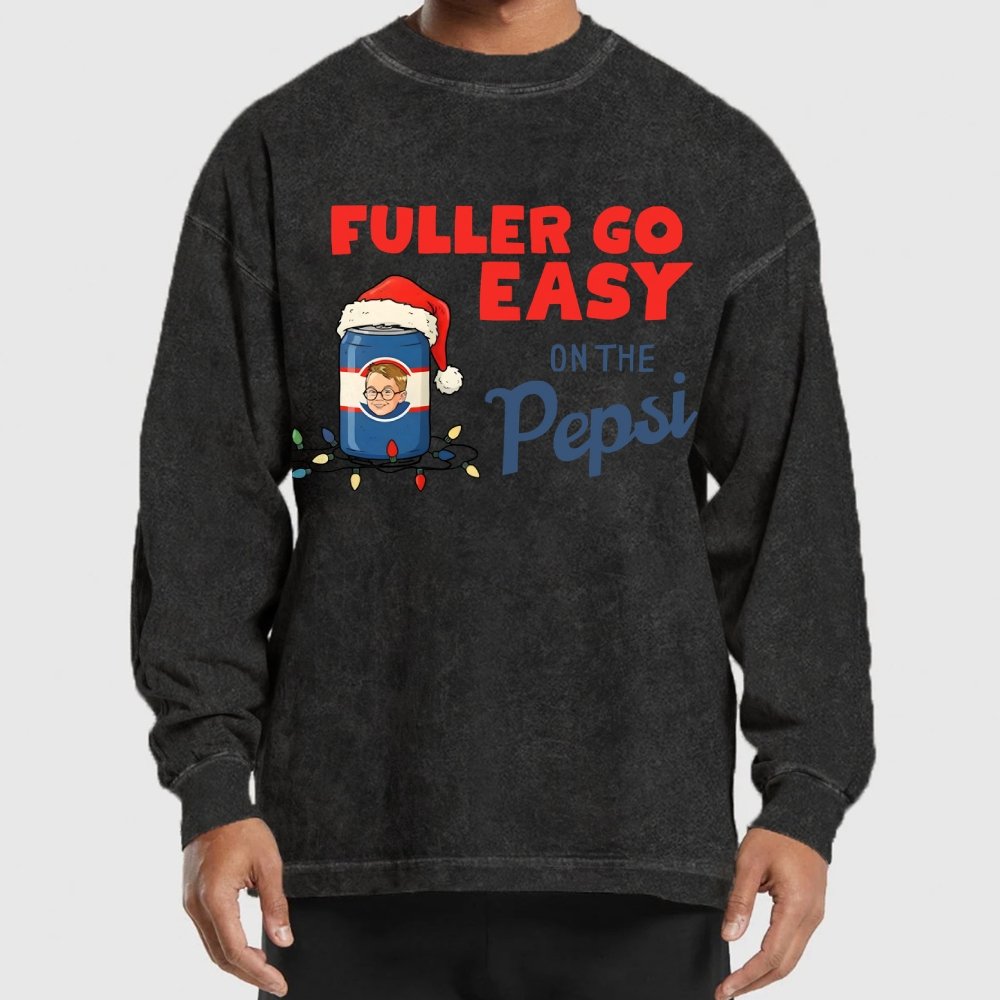 Fuller Go Easy On The Pepsi Christmas Washed Long Sleeve Tee
