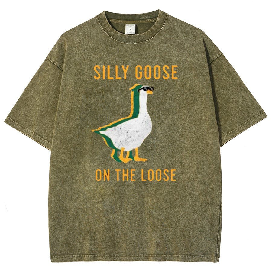 Silly Goose On The Loose Vintage Distressed T-shirt